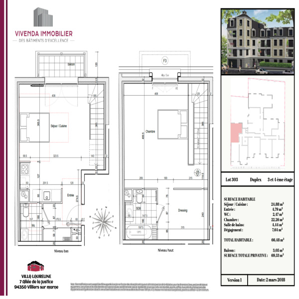 Offres de vente Appartement Villiers-sur-Marne 94350